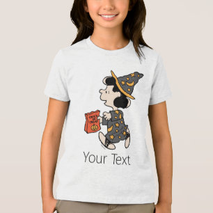 Peanuts Lucy Witch Costume Halloween Tri-Blend Shirt