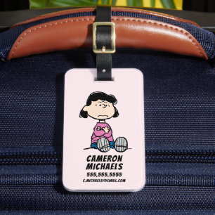 Peanuts   Lucy With Arms Crossed Luggage Tag