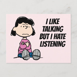 Peanuts   Lucy With Arms Crossed Postcard