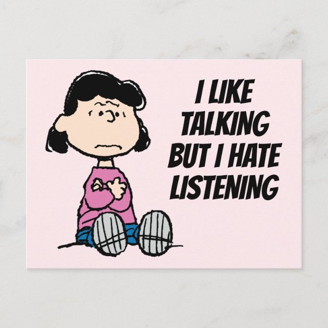 Peanuts | Lucy With Arms Crossed Postcard (Front)