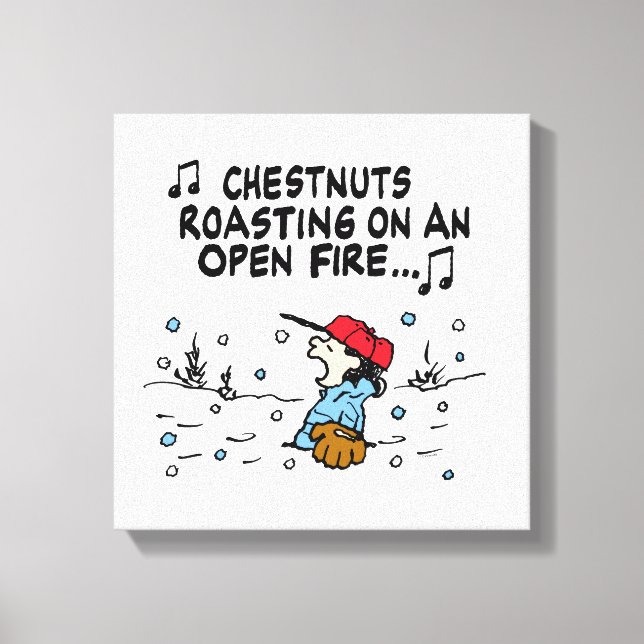 Peanuts | Lucy's Chestnuts Roasting Canvas Print (Front)