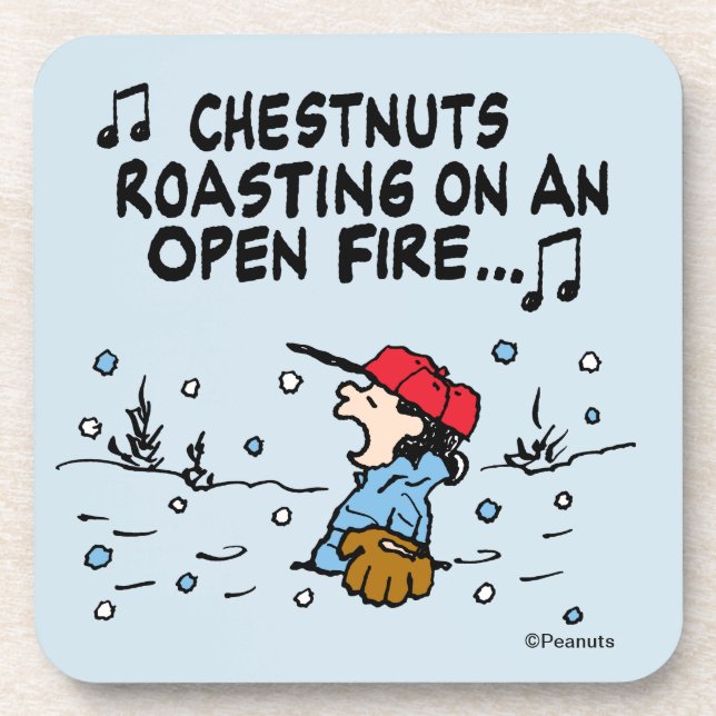 Peanuts | Lucy's Chestnuts Roasting Coaster (Front)
