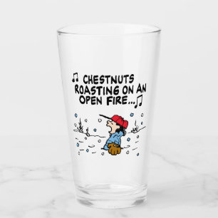 Peanuts Lucy's Chestnuts Roasting Glass