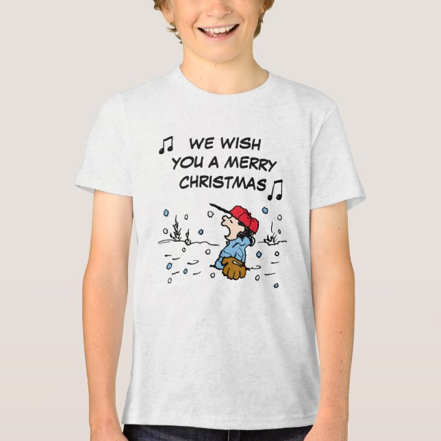 Peanuts | Lucy's Chestnuts Roasting Tri-Blend Shirt (Front)