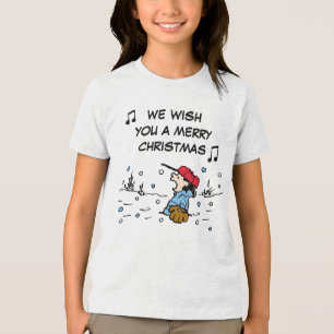 Peanuts   Lucy's Chestnuts Roasting Tri-Blend Shirt