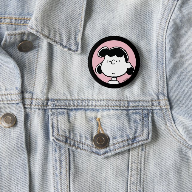 Peanuts | Lucy's Faces 6 Cm Round Badge (In Situ)