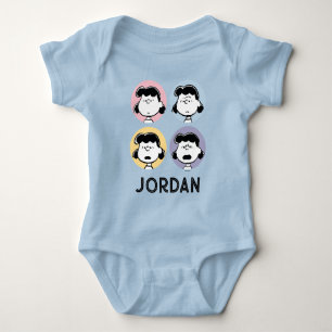 Peanuts   Lucy's Faces Baby Bodysuit
