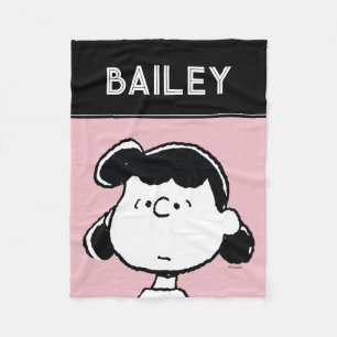 Peanuts   Lucy's Faces Fleece Blanket