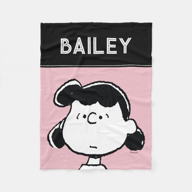 Peanuts | Lucy's Faces Fleece Blanket (Front)