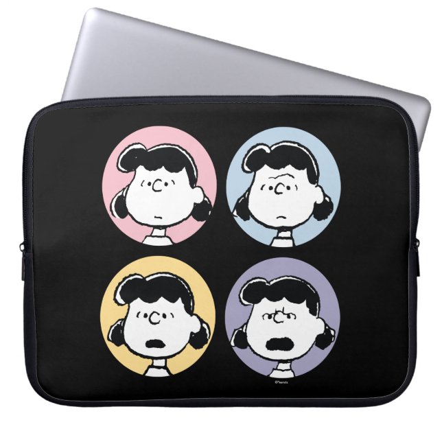 Peanuts | Lucy's Faces Laptop Sleeve (Front)