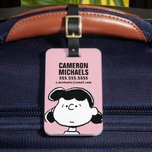 Peanuts   Lucy's Faces Luggage Tag