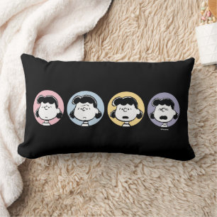 Peanuts   Lucy's Faces Lumbar Cushion