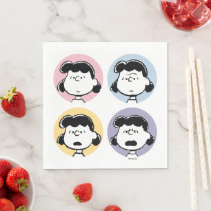 Peanuts   Lucy's Faces Napkin