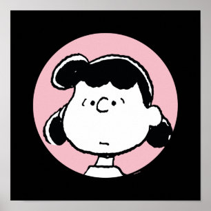 Peanuts Lucy's Faces Poster