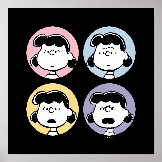 Peanuts | Lucy's Faces Poster (Front)