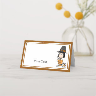 Peanuts   Marcie Thanksgiving Dinner Place Card