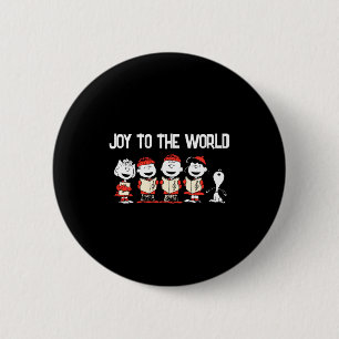 Peanuts Merry Christmas Holiday Choir  6 Cm Round Badge