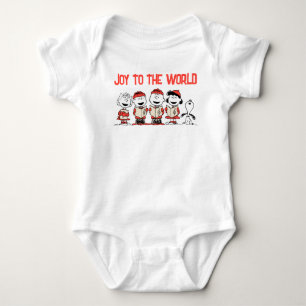 Peanuts   Merry Christmas Holiday Choir Baby Bodysuit