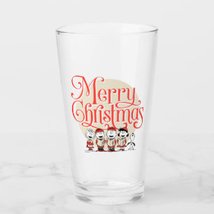 Peanuts   Merry Christmas Holiday Choir Glass