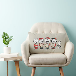 Peanuts   Merry Christmas Holiday Choir Lumbar Cushion