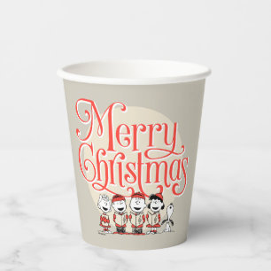 Peanuts   Merry Christmas Holiday Choir Paper Cups