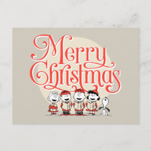 Peanuts   Merry Christmas Holiday Choir Postcard
