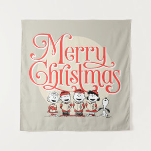 Peanuts   Merry Christmas Holiday Choir Tapestry