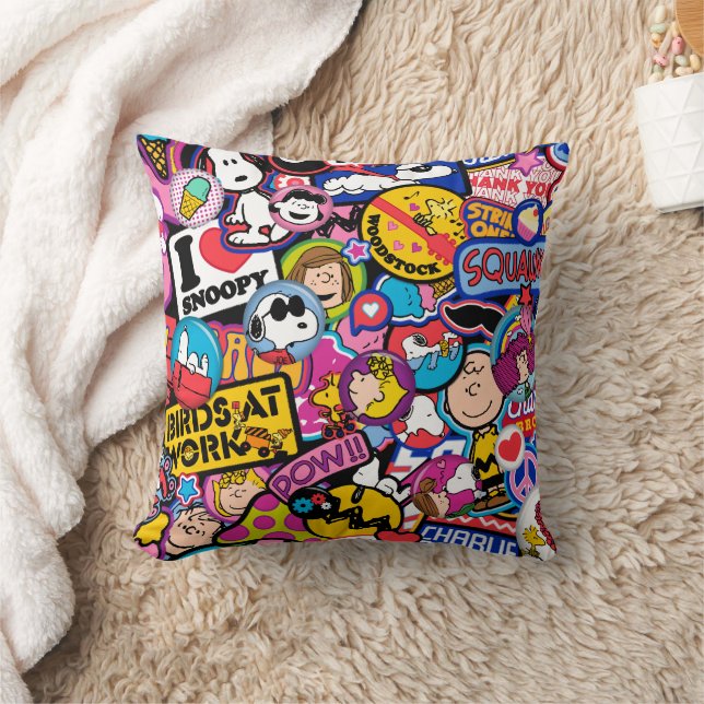 Peanuts | Mixtape Patch Pattern Cushion (Blanket)