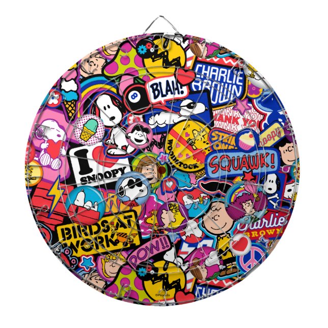 Peanuts | Mixtape Patch Pattern Dartboard (Front)