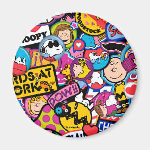 Peanuts   Mixtape Patch Pattern Magnet