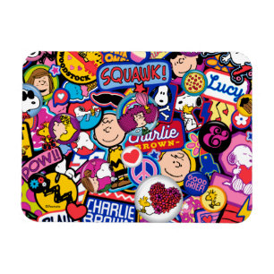 Peanuts   Mixtape Patch Pattern Magnet