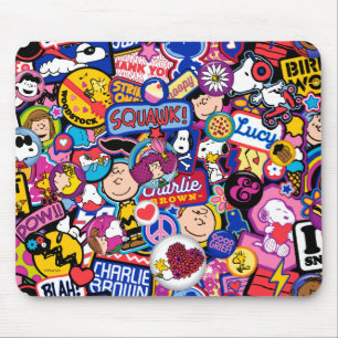 Peanuts   Mixtape Patch Pattern Mouse Mat
