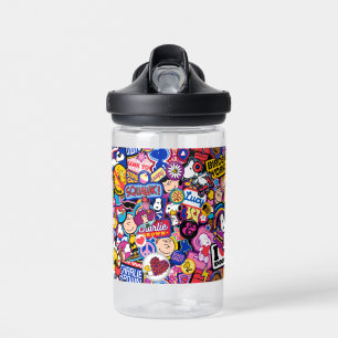 Peanuts   Mixtape Patch Pattern Water Bottle