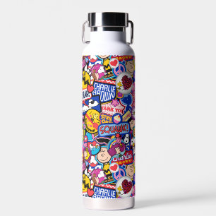 Peanuts   Mixtape Patch Pattern Water Bottle