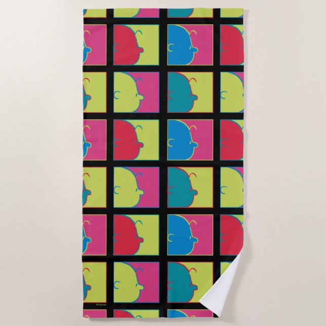 Peanuts | Modern Pop Art Charlie Brown Beach Towel (Front)