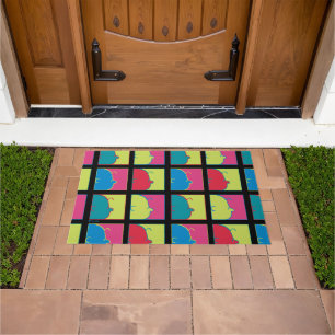 Peanuts   Modern Pop Art Charlie Brown Doormat