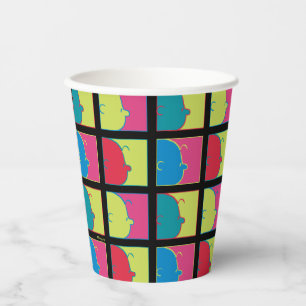 Peanuts   Modern Pop Art Charlie Brown Paper Cups