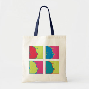 Peanuts   Modern Pop Art Charlie Brown Tote Bag
