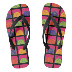 Peanuts   Modern Pop Art It's Charlie Brown Flip Flops