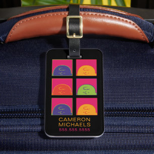 Peanuts   Modern Pop Art It's Charlie Brown Luggage Tag