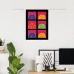 Peanuts | Modern Pop Art It's Charlie Brown Poster<br><div class="desc">Check out this colourful pop art style Peanuts design featuring Charlie Brown.</div>