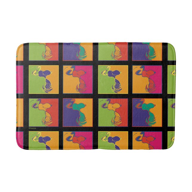Peanuts | Modern Pop Art Snoopy Bath Mat (Front)