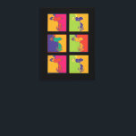 Peanuts | Modern Pop Art Snoopy Canvas Print<br><div class="desc">Check out this colourful pop art style Peanuts design featuring Snoopy.</div>