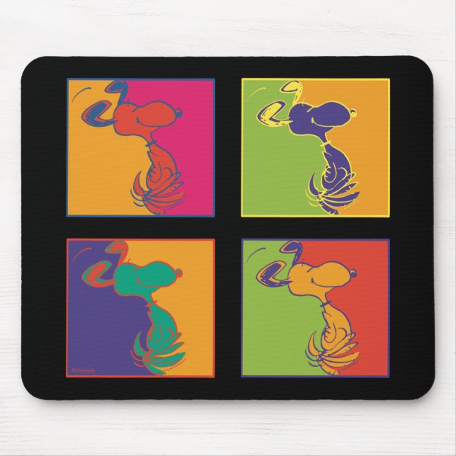 Peanuts | Modern Pop Art Snoopy Mouse Mat (Front)