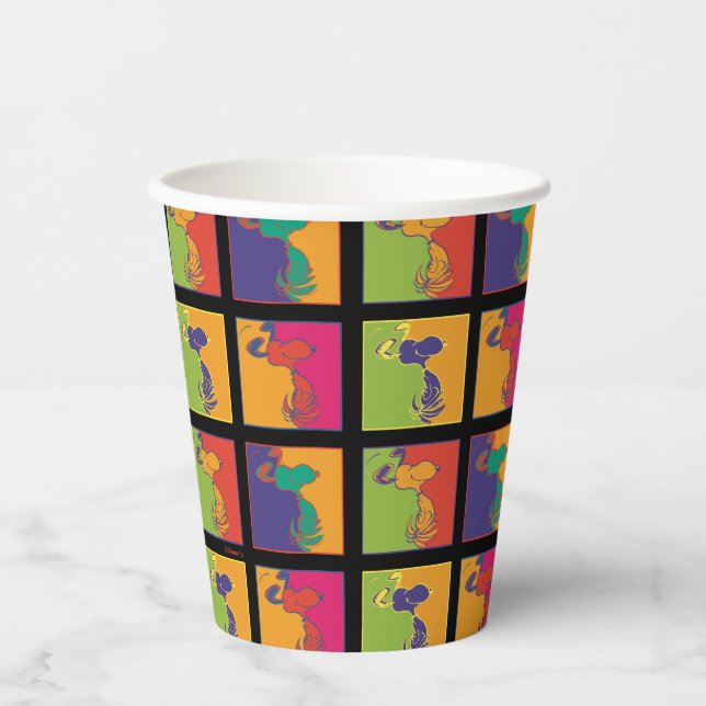Peanuts | Modern Pop Art Snoopy Paper Cups (Front)
