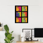 Peanuts | Modern Pop Art Snoopy Poster<br><div class="desc">Check out this colourful pop art style Peanuts design featuring Snoopy.</div>