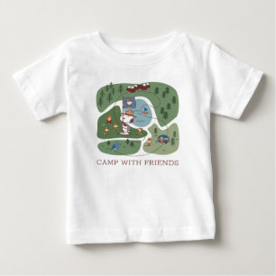 Peanuts   Nestled in the Mountains Campsite Baby T-Shirt
