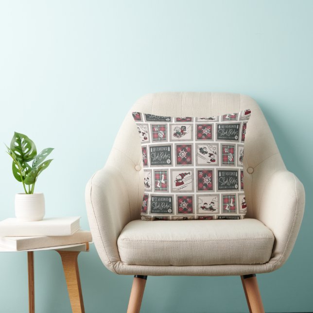 Peanuts | Old Fashioned Sleigh Rides Pattern Cushion (Chair)