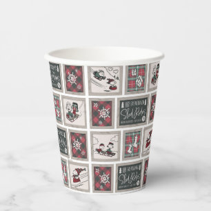 Peanuts   Old Fashioned Sleigh Rides Pattern Paper Cups