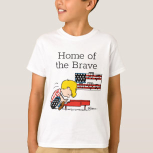 Peanuts   Patriotic Schroeder & His Piano T-Shirt